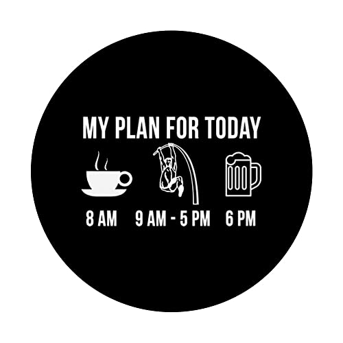 Divertido Salto con pértiga Atletismo Deporte My Plan For PopSockets PopGrip Intercambiable