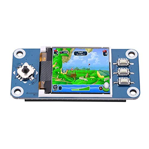 Diyeeni Pantalla LCD de 1.44 Pulgadas DE 128 x 128 Resolución, Pantalla LCD Módulo para Raspberry Pi 2B / 3B / Zero/Zero W, con 1 Joystick (5 Posiciones), 3 Botones.