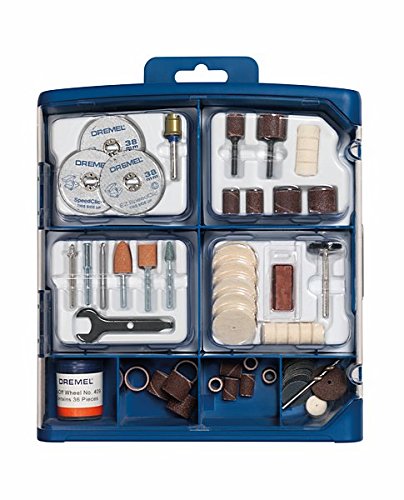 Dremel 723 Kit de 100 Accesorios Variados - Juego de Accesorios para Herramienta Rotativa para Tallar, Fresar, Amolar, Limpiar, Pulir, Cortar, Lijar y Grabar