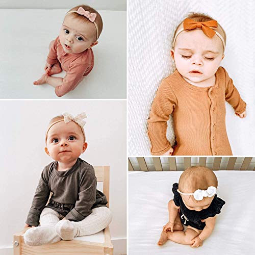 DRESHOW 10 Pcs Bebé Niña Diademas Bebé Hairband de los Bebés Recién Nacidos Diademas de Bebé Diadema Elástica Bebé Niñas Banda Para Cabeza Accesorio