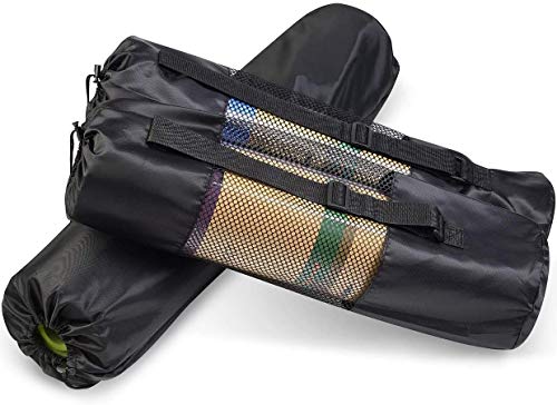 Ducomi Bolsa Esterilla Yoga – con Correa Ajustable, Impermeable, Funda Esterilla Yoga y Gimnasia, Bolsa Yoga Funcional para Mujer (67 x 22 cm)
