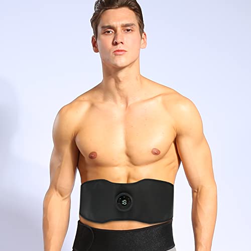 EMS Cinturón Adelgazante Eléctrico para el Cuerpo, Tonificador Inteligente para Músculos Abdominales, Estimulador Muscular para Ejercicios, Entrenador, Tonificador para Músculos Abdominales, Dispositi