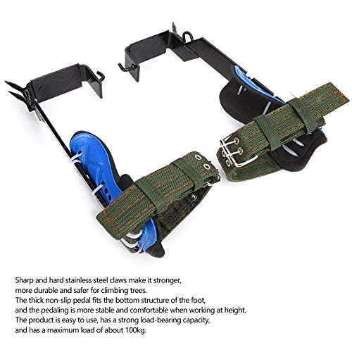 Equipo para trepar a los árboles, picos para trepar a los árboles 304 púas para trepar a los árboles de acero inoxidable Herramienta para trepar deportes aire libre, picos para trepar (2 Gears)