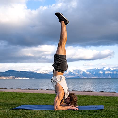 Eric Flag Esterilla yoga de 8mm de grosor en TPE, colchoneta gimnasia cómoda y duradera para, fitness, yoga y pilates - Esterilla fitness antideslizante grande y plegable, tamaño 181 cm x 61cm x 0.8cm