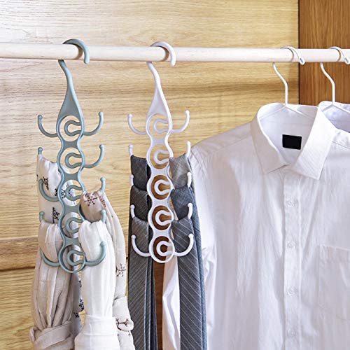 Estante para Colgar Corbatas para Colgar Cinturones Colgador para Ropa Organizador de Armario para Corbatas Cinturones Almacenamiento de exhibición en el hogar(Gris)