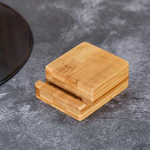 Estanterias para Discos de Vinilo,Almacenamiento Discos Vinilo,de Bambú Maciza, Diseño Moderno Minimalista y Elegante,Muestra el Álbum Que Está Sonando,Soporte para Discos y LP, Natural