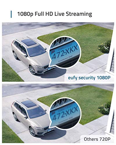eufy Security Sistema de Cámara Vigilancia WiFi Exterior Inalámbrica eufyCam 2C, Cámara de Seguridad, 180 días Autonomía de la Batería, HD 1080p, IPX65, Visión Nocturna, Compatible con Alexa