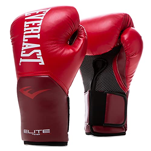 Everlast Guantes Unisex Pro Style Elite para Adultos, Color Rojo, 35 ml, Talla Europea