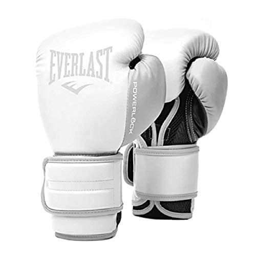 EVERLAST Powerlock 2R - Guantes de Entrenamiento (250 g), Color Blanco