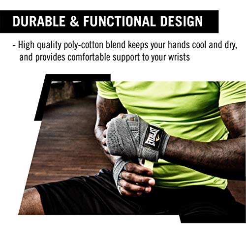 Everlast Professional Hand Wraps, 180-Inch, Black
