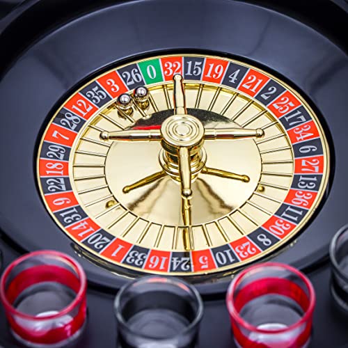 EZ Bebedero Shot Spinning la Ruleta Game Set (16 Piezas)