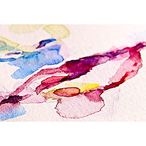 Fabriano FAQ18484 Studio Papel de Acuarela, Horizontal, 40 Kg Prensado En Frío, Cuaderno de 25 Hojas, 22.8 x 15.2 cm