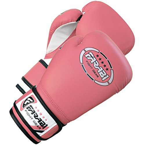Farabi Sports Guantes de Boxeo de 6 oz Kick Boxing MMA Sparring Junior Los Mitones Sacos Almohadillas de Entrenamiento para Llevar Unas de 4-11 años de Edad