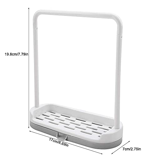 FTVOGUE Barra Desmontable de Cocina Toalla de Secado Rack Almacenamiento Organizador Rack para paño de Esponja Jabón Accesorios de baño(02)