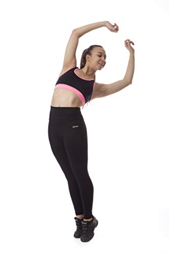 Ginadan Body, Legging Cintura Extra Larga Vientre Plano, Mujer, Negro, L