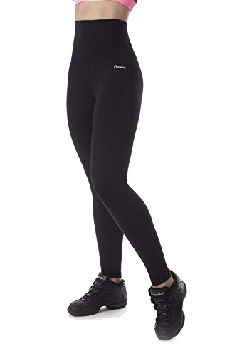 Ginadan Body, Legging Cintura Extra Larga Vientre Plano, Mujer, Negro, L