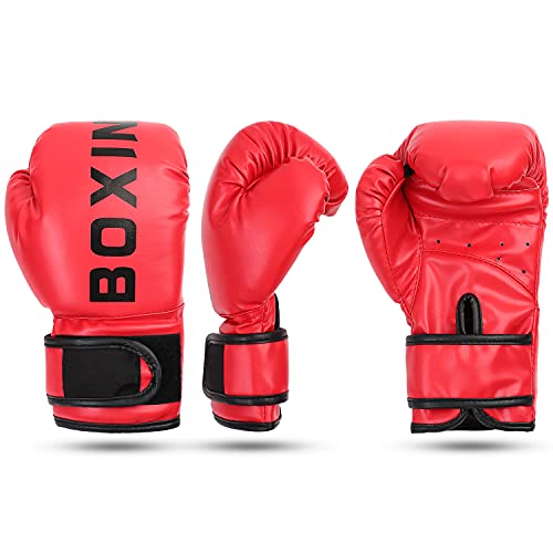 Guantes de Boxeo para Entrenamiento y Sparring, Guantes de Combate, Guantes de Saco de Boxeo para MMA Muay Thai y Kick Boxing