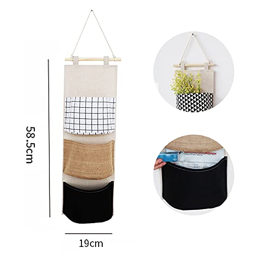Gwotfy Organizador Taquilla, Bolsa Colgante baño, Bolsa Colgante Pared, Organizador de Tela para Colgar Baño, Organizador Colgante Puerta Baño, Bolso Colgante Organizador para Guardar Cosas