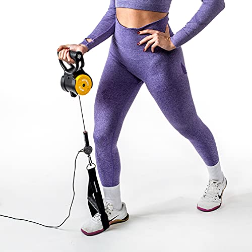 HANDY GYM Go-El Gimnasio en casa más pequeño, Potente y portátil del Mundo - Entrenamiento en casa - hasta 18 Kilos Resistencia en Menos de 1Kg-Equivalente a una Maquina de Gimnasio Multifuncional