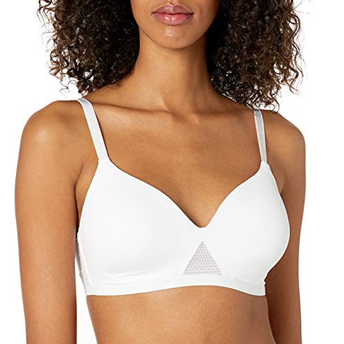Hanes Girls' Oh So Light Foam Wirefree Bra L White