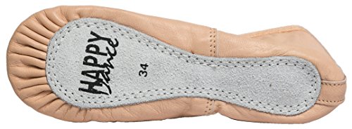 Happy Dance Ballet - Zapatillas de Media Punta de Danza para niña, Color salmón, Talla 37
