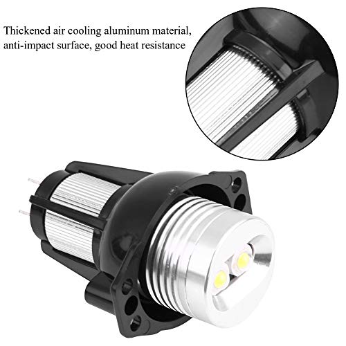 Hlyjoon LED Ojos de Ángel Luz LED 2 uds 12W Anillo de Halo Marcador Luz Ojos de Ángel Bombillas para BM_W E90 E91 2005-2008 Lámparas de automóvil