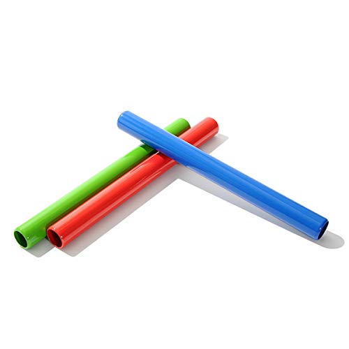 HNJZX Athletics Gear - Juego de bastones de relé de aluminio anodizado para atletismo Sprints para atletismo (4 colores surtidos)