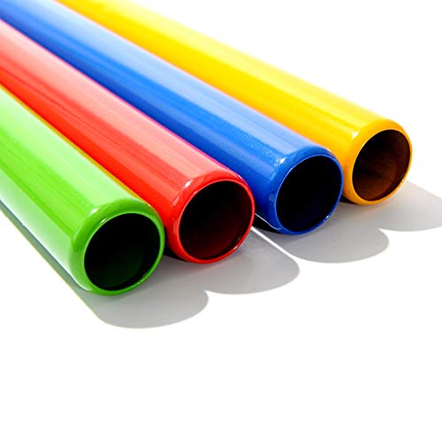 HNJZX Athletics Gear - Juego de bastones de relé de aluminio anodizado para atletismo Sprints para atletismo (4 colores surtidos)
