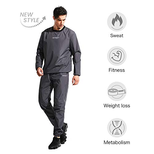 HOTSUIT Traje Sauna Hombres Trajes de Sudoración Pérdida de Peso Gimnasio Entrenamiento Chándal Trajes de Sudor
