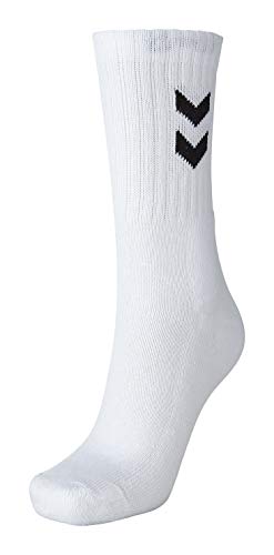 hummel 022030 Socks, Unisex Adulto, Blanco, 10