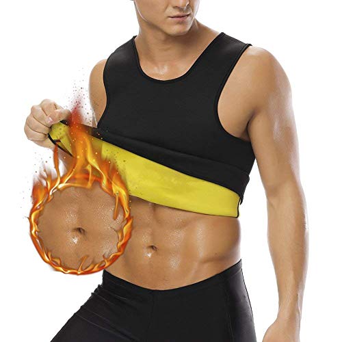 HuntDream Camisa de Sauna para Adelgazar para Hombre Chaleco de Neopreno sin Mangas