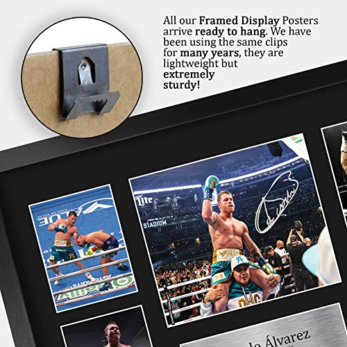 HWC Trading FR A3 Canelo Alvarez Boxing Regalos Impresos con Autógrafos Firmados para Los Fanáticos De Los Recuerdos del Boxeador - A3 Framed
