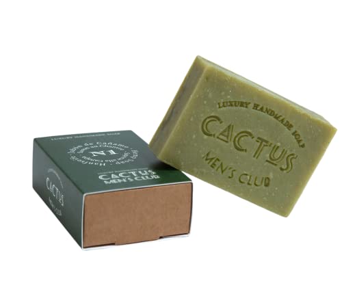 Jabón de Cáñamo,125 gr, Jabón Natural Hidratante con Aceites de Cáñamo y Cilantro, polvo de Espinaca y Extracto de Aloe Vera, Jabón Artesanal para Hombres, Vegano, Sin aceite de Palma,Sin Plástico