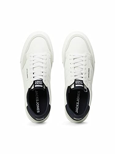JACK & JONES JFWMORDEN Combo White/Navy Noos, Zapatillas Hombre, Blanco, 43 EU