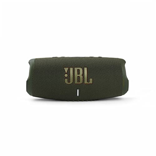 JBL Charge 5 – Altavoz inalámbrico portátil con Bluetooth y batería integrada, resistente al agua (IP67), con PartyBoost para subir el nivel de la fiesta, hasta 20h de reproducción, verde