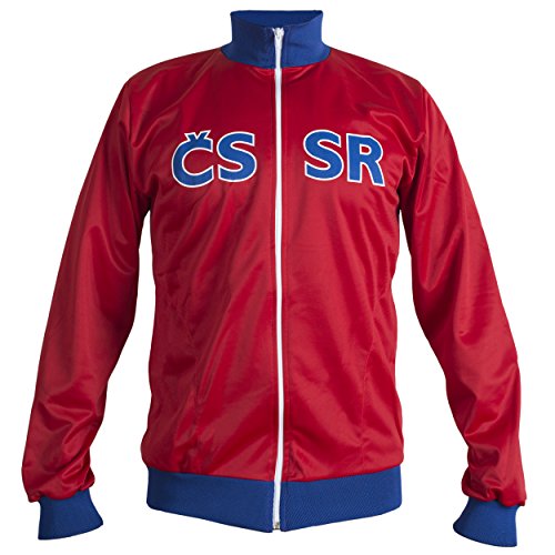 JL Sport Era Comunista Checoslovaquia 1968 Chaqueta Retro Vintage Fútbol Chándal Nacional Hombre - Réplica - XL