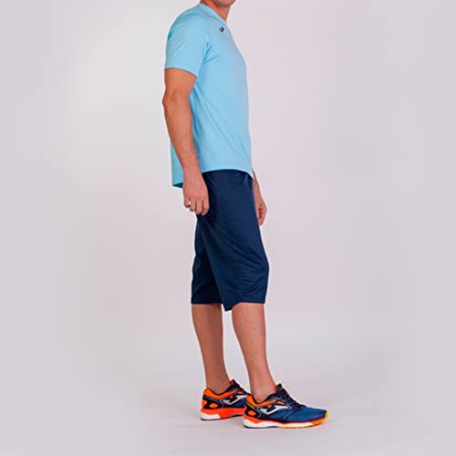 Joma Combi - Camiseta de Manga Corta, Hombre, Azul (Celeste), L