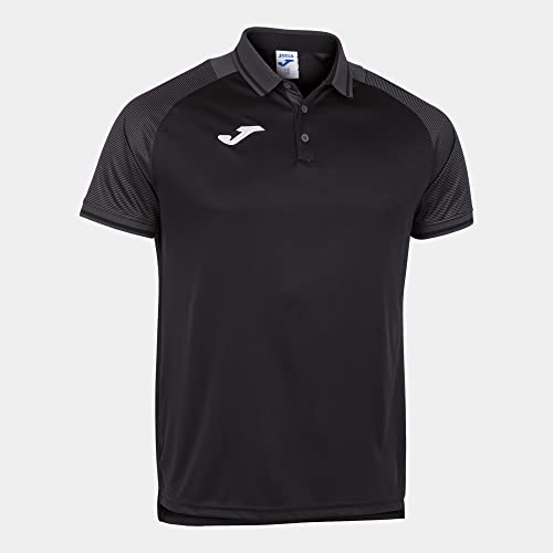 Joma Essential II Polos Caballero, Hombres, Negro Antracita, M