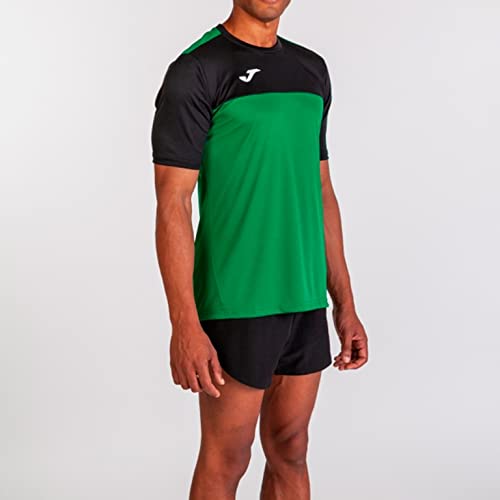 Joma Winner Camisetas Equip. M/C, Hombre, Verde Negro, L