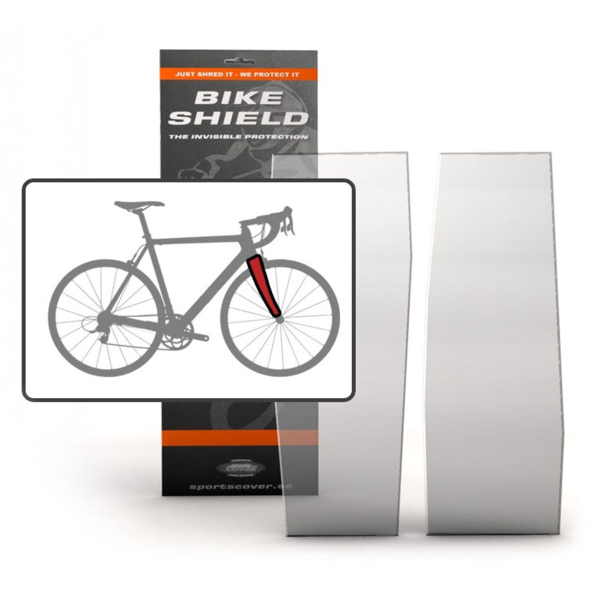 Juego de protección de horquilla Bike Shield - Protectores de cuadro