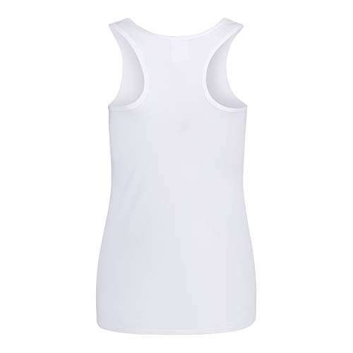 Just Cool- Camiseta de Tirantes Ajustada para Mujer (Pequeña (S)) (Naranja eléctrico)
