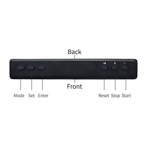 Kacsoo Temporizador De Intervalo Portátil Temporizador Programable con Control de Bluetooth 11 Modos De Temporización Diseñados Mini Forma y Temporizador Magnético De Fuente Grande(Verde y Blanco)
