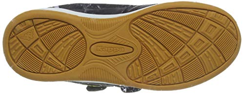 Kappa Kickoff, Zapatillas de Deporte Interior, Negro (Black/Yellow 1140), 33 EU