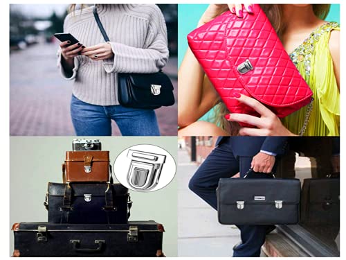 Kellegour 20 Piezas Cierre de Bolsa de Metal,Cierres Metálicos para Bolsos,Botones para Bolsa,Cierres de Pulgar para Bolsos,Hecho a Mano Broches de Bolsos,para BricolajeMonedero,Bolso de Cuero