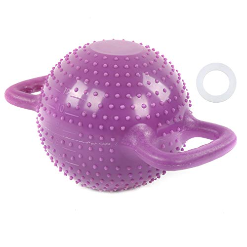 Kettlebell de Yoga, Entrenamiento Integrado El Peso es Ajustable Kettlebell Lleno de Agua Agarre cómodo Buen Rendimiento de Sellado para Yoga para Deportistas(Purple)