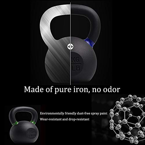 Kettlebell HAHA Negro De Hierro Fundido Pesas Rusas, Hombres Y Mujeres del Hogar Pesas, 4 Kg, 6 Kg, 8 Kg, 10 Kg, 12 Kg, 14 Kg, 15 Kg, 16 Kg, 18 Kg, 20 Kg, 24 Kg, 28 Kg (Size : 16kg)