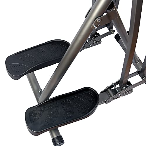 KRF Home Air Walker ELIPTICA Plegable 2 EN 1 Maquina, Adultos Unisex, Gris, Unico