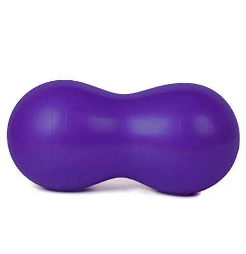 KRUIHAN Bola de Yoga de Cacahuete Pelota Bola de Entrenamiento de Gimnasia Bola de Equilibrio Entrenamiento Bola de Masaje(Púrpura)