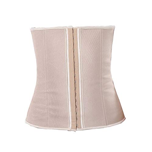 KSFBHC Caucho Faja for Las Mujeres Fajas Cintura Que Adelgaza la Correa de Cintura del corsé del Bustier (Color : Apricot, Size : Small)