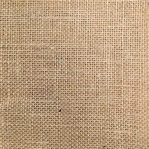 Kt KILOtela - Tela de Arpillera, Saco, Yute, Manualidades, Costura, Decoración - Retal de 50 cm Largo x 147 cm Ancho, Color Natural, Marrón ─ 0,5 Metro
